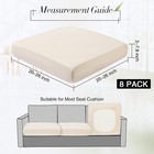 Soft Flexibility Washable Furniture Protector waterproof Pure beige 