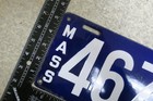 Massachusetts Porcelain 1913 License Plate Tag Ma   Mass  46762  aycf 