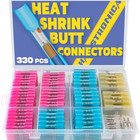 660 Pcs Marine Grade Heat Shrink Butt Connectors Kit Waterproof Electrical Wire