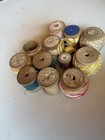 Lot Of Antique Crochet Yarn  Sewing  Thread Spools