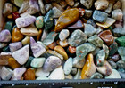 Mix Tumbled Polished Agates  Quartz  Jasper  Crystals - Bulk Crystals 8 Oz Lots