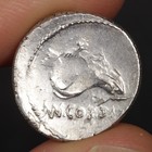 Cupid Riding Dolphin Denarius Ancient Roman Republic Silver Coin 46bc Cordius