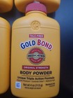  4  X Gold Bond Medicated Body Powder Original Strength Talc Free 4 Oz Each
