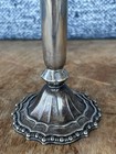 Vintage Hmc Avon Italy Silverplate Vase Beaded Trim Usa