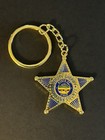Deputy Sheriff Hamilton County Ohio Badge Key Chain Key Ring Hcso Gold Color New