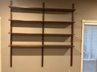 Mid-century Modern Danish Teak Wall Hanging Furniture  7 Total Pieces