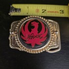 Vintage Hank Williams Jr Fan Club Belt Buckle Limited Edition Solid Brass Patina