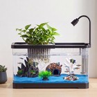 3 Gallon Fish Tank Kit  Small Goldfish Fish Tank With Led Light  Filter