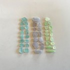 Genuine Beach Sea Glass Aqua Uv Glass Deep Lavender Surf-tumbled Mendocino Ca