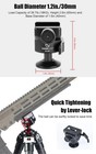 Sunwayfoto Ib-30p Low-profile Inverted Ball Head W Arca   Picatinny Clamp