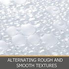 Extra Long Pebble Bath Tub Shower Mat  Non-slip With Suction Cups Clear 