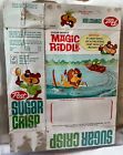 1967 Post Sugar Crisp Cereal Box - Super Rare Desirable Wrap Around W    mod    Bear
