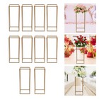 10pcs 4pcs Gold Metal Flower Stand For Wedding Table Centerpieces Decor Romantic