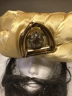 Antique Freemasonry Shrine Turban   Ornate Stitching Costume 1920-30s   Beard