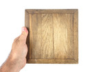 Antique vtg Small Thick Chopping Block Cutting Board Primitive Treen Wood 