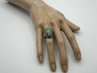 Vintage Handmade Beautiful Turquoise Sterling Silver Navajo Ring Sz 8 5