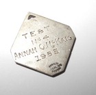 1935 U s  Figure Skating Association Sterling Silver Test Medal Coin Token