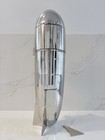 Vintage Mcm Atomic Zeppelin Blimp Cocktail Shaker Silver - As Is - For Parts