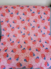 Vintage Baby Quilt Blanket  Strawberry Shortcake 41 x50  Hand Made Unused