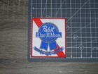 Pabst Blue Ribbon Pbr  Vintage Retro Embroidered Iron On Patch 3 5  X 4 