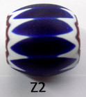 Awesome Centerpiece Antique Venetian Chevron Trade Bead African Z2 Bg 53