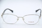 New Coach Hc5072q 9015  silver black  Authentic Designer Eyeglasses W case 53-17