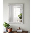 Mwazzll Wall Mirror With Rustic Wood Frame Rectangle  Assorted Sizes   Colors 