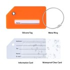 7 Pack Silicone Luggage Tag Baggage Handbag Travel Suitcase Tags With Name