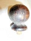 Antique   Salvage  oak  Newel Post Finial      3065