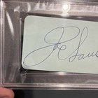 Joe Louis Signed Signed Card Psa Dna Slab Boxing Auto Bold Large Blue Ballpoint
