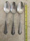 Set Of 3 Cd Peacock Vintage Sterling Silver Large Serving Spoons 179 Grams