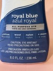 Rit Purpose Liquid Dye  8 Oz  Royal Blue Fabric Dye Cotton Linen Rayon Silk Wool