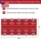 Christmas Tablecloths  2-pack Rectangular Disposable New Year Tablecloth 54 By 1