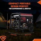 Gas Powered 6kw Portable Inverter Generator Quiet 58 Db Home Backup Emergency