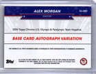 2024 Topps Us Olympic Alex Morgan Us Flag Refractor Auto   25 76