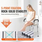 Shower Chair 350lbs With Back Bath Bench Seat Stool Arms Adjustable Height