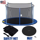 Trampoline Replacement Safety Net Jumping Mat Enclosure Fits 12-15ft Round Frame