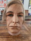 Vintage Composite   Wood Male Mannequin Head Horse Hair Hat Display