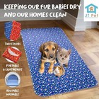Guinea Pig Cage Liner Fleece Set Of 4  47  X 24    Blue Red Piggies 