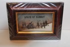 Sand Art Picture Framed State Of  Kuwait Sand Military Deployment Souvenir