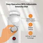 Air Choice 700w Oil Filled Radiator Heater  Oh-12  Overheat Protection open Box