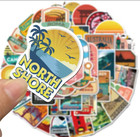 50 Piece Global Travel City And Landscape Stickers Travel Theme Free Shipping  