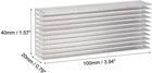 2 Pcs Aluminum Chipset Heatsink 100x40x20mm Cooling Fin High Power Amplifier