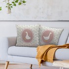 Goose Decor Pillow Covers 18x18  Baby Girl Nursery Decor  Vintage Floral Bota   