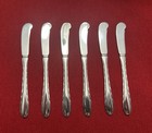 Silver Flutes By Towle Sterling Silver  Set Of 6 Flat Butter Spreaders 5 75 