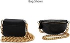 Yichain 42  substantial Big Metal Cross-body Chain Purse Strap Replacement For