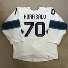 Nhl Hockey Olympics Finland Joonas Korpisalo Game Worn Used Jersey - Read Desc