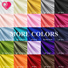 60-65  Premium Bridal Satin Fabric Silky Smooth Ultra Shiny 10y Bulk Wholesale