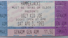 Ugly Kid Joe  1993 America s Least Wanted Tour Original Complete Concert Ticket