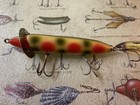 Rare Vintage  Heddon Dowagiac 200 W  Script Collar In Carnival  